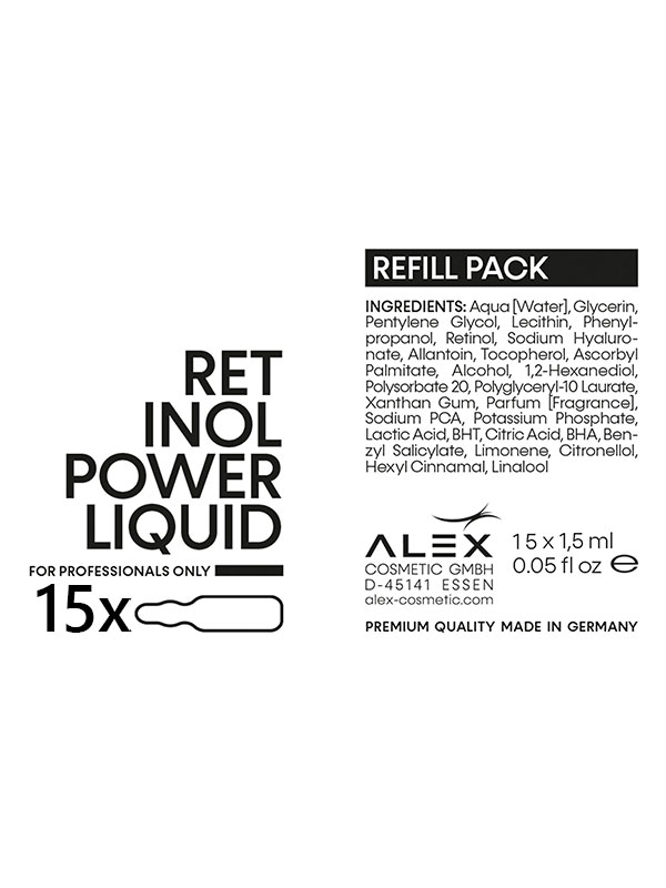 retinol power liquid refill pack 15x 22,5 мл. Ретиноловая энергетическая ампульная сыворотка